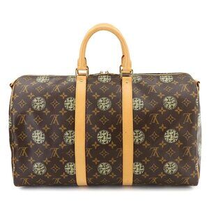 LOUIS VUITTON Monogram Christopher Nemeth Keepall 45 Luggage Brown